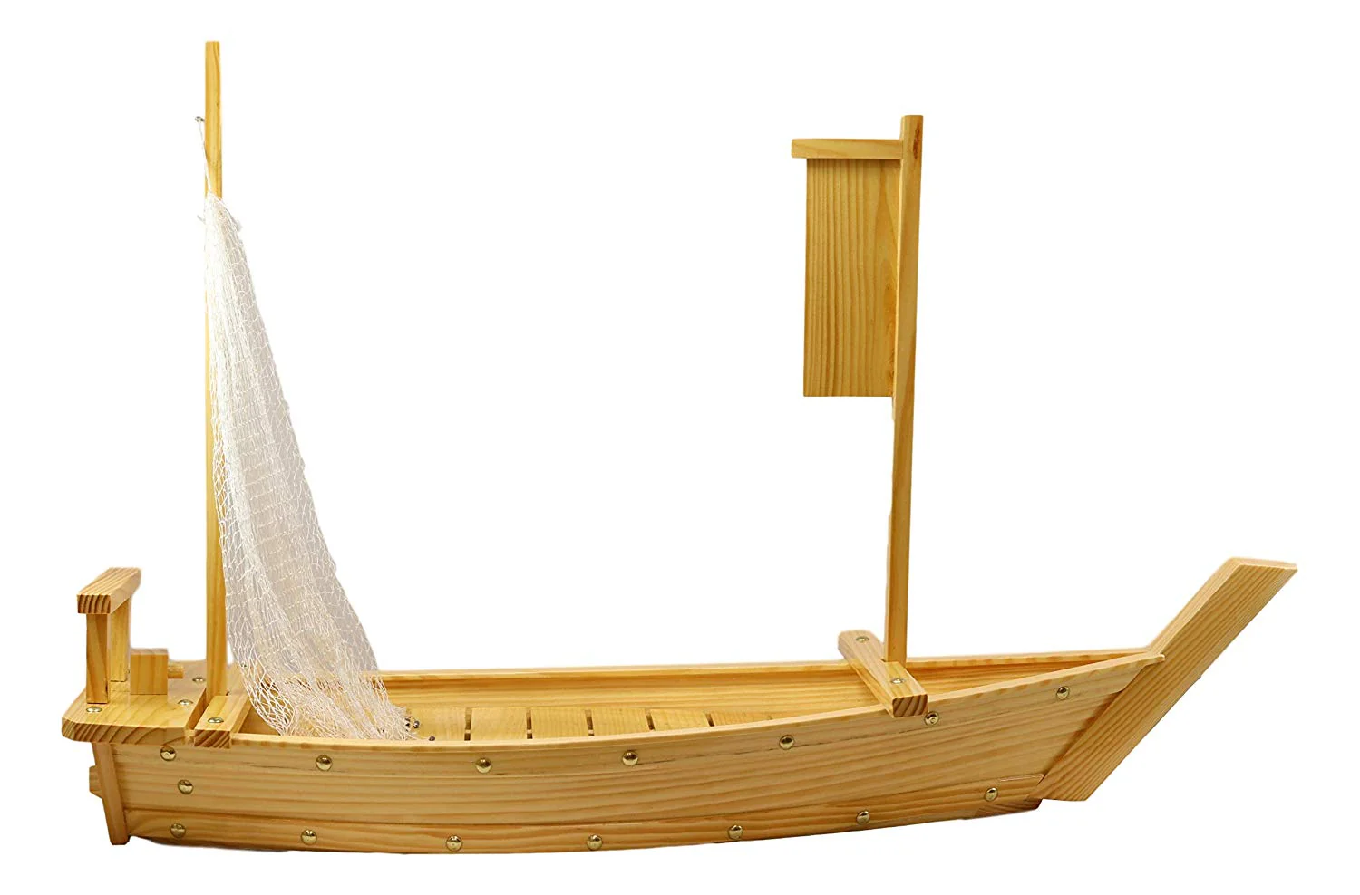 Ebros Japan Omakase Sashimi Sushi Serving Plate Boat Display (Large 35.25"Long) - Image 5