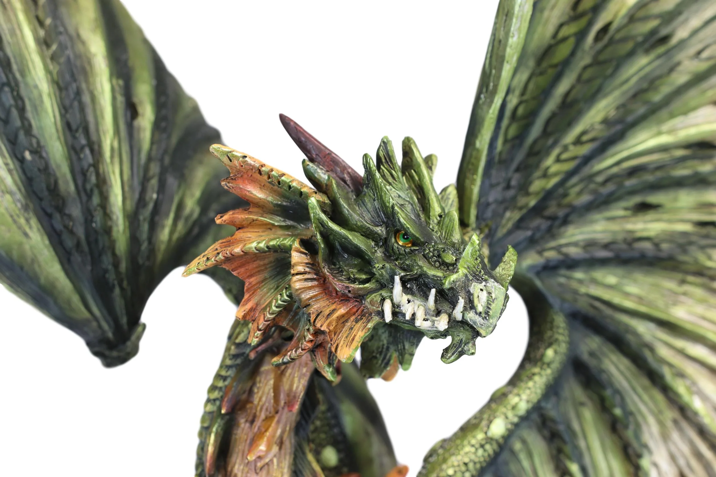 Ebros Large 26"H Green Castle Guardian Treasure Dragon Statue Fantasy Home Decor - Image 5
