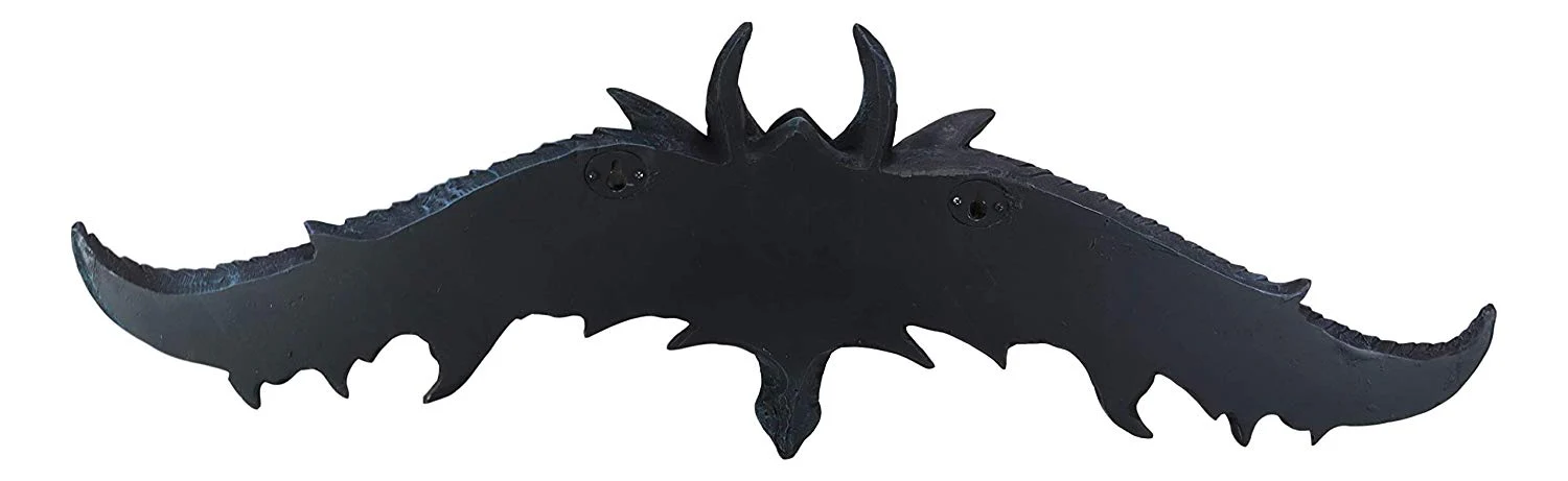 Ebros Large 34.25"Wide Medieval Fantasy Midnight Blue Blood Overwatch Dragon With Open Wings Wall Decor Plaque Entrance Overdoor Pediment Door Hanger Dragons And Dungeons Halloween Wall Art Decorative - Image 6