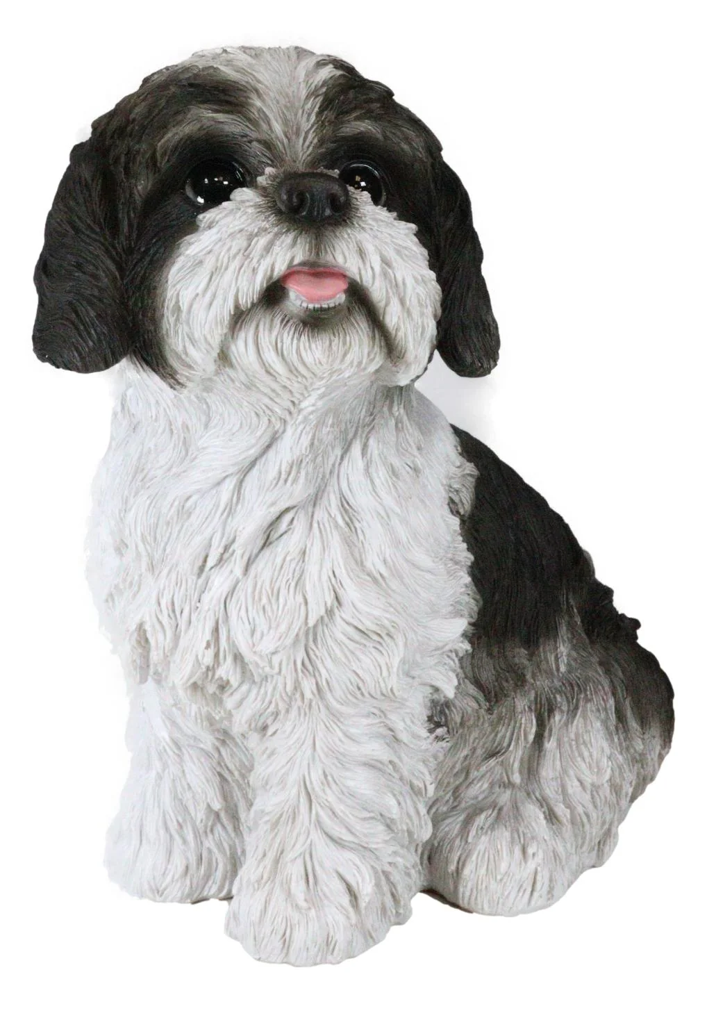 Ebros Large Adorable Lifelike Shih Tzu Dog Statue 10.25" Tall Realistic Glass Eyes - Image 8