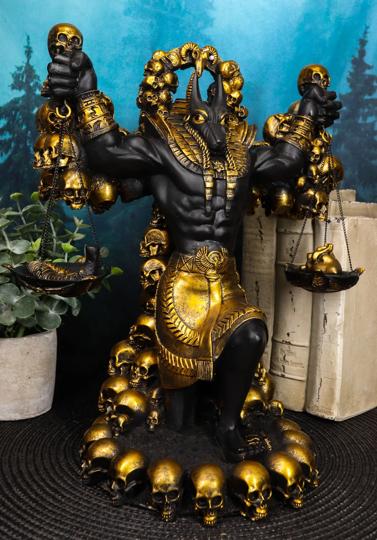 Ebros Large Ancient Egyptian God Anubis Scales Of Justice Statue 11.75"Tall - Image 4