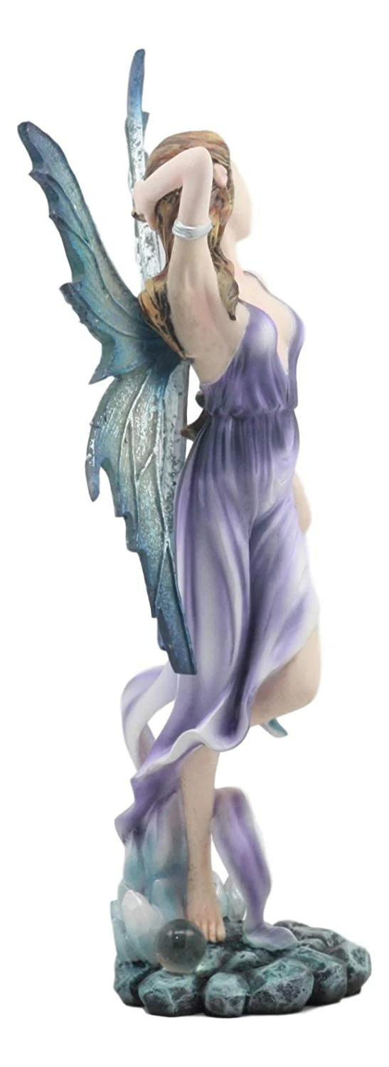 Ebros Large Celestial Tao Wind Elemental Fairy Statue 11"H Decorative Mythical Fantasy Fairy Fae Figurine Collectible - Image 2