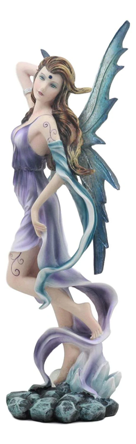 Ebros Large Celestial Tao Wind Elemental Fairy Statue 11"H Decorative Mythical Fantasy Fairy Fae Figurine Collectible - Image 3