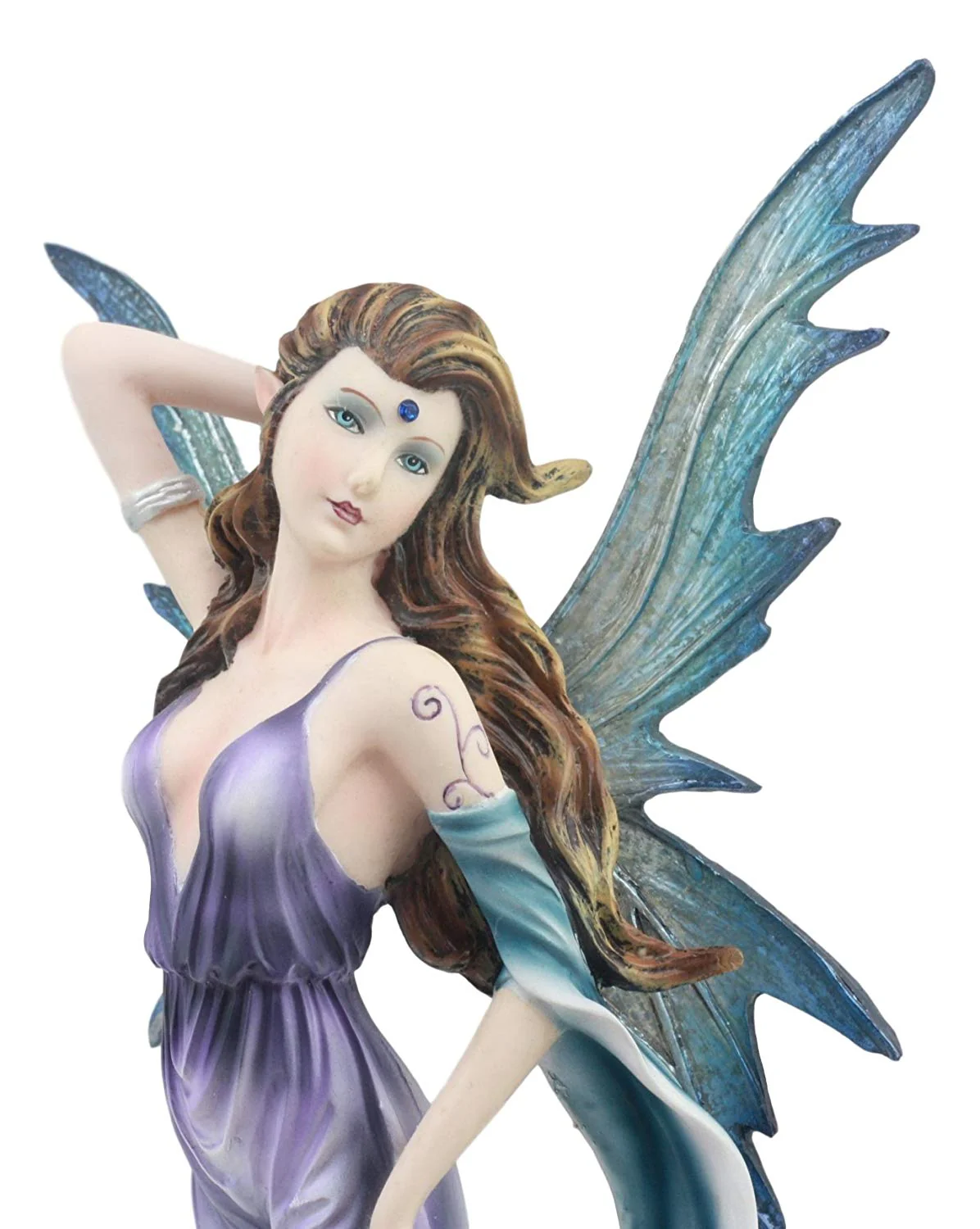 Ebros Large Celestial Tao Wind Elemental Fairy Statue 11"H Decorative Mythical Fantasy Fairy Fae Figurine Collectible - Image 4