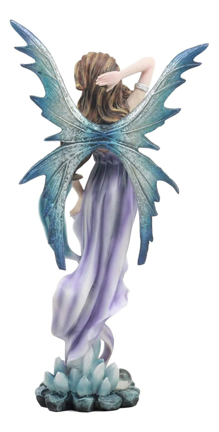 Ebros Large Celestial Tao Wind Elemental Fairy Statue 11"H Decorative Mythical Fantasy Fairy Fae Figurine Collectible - Image 5