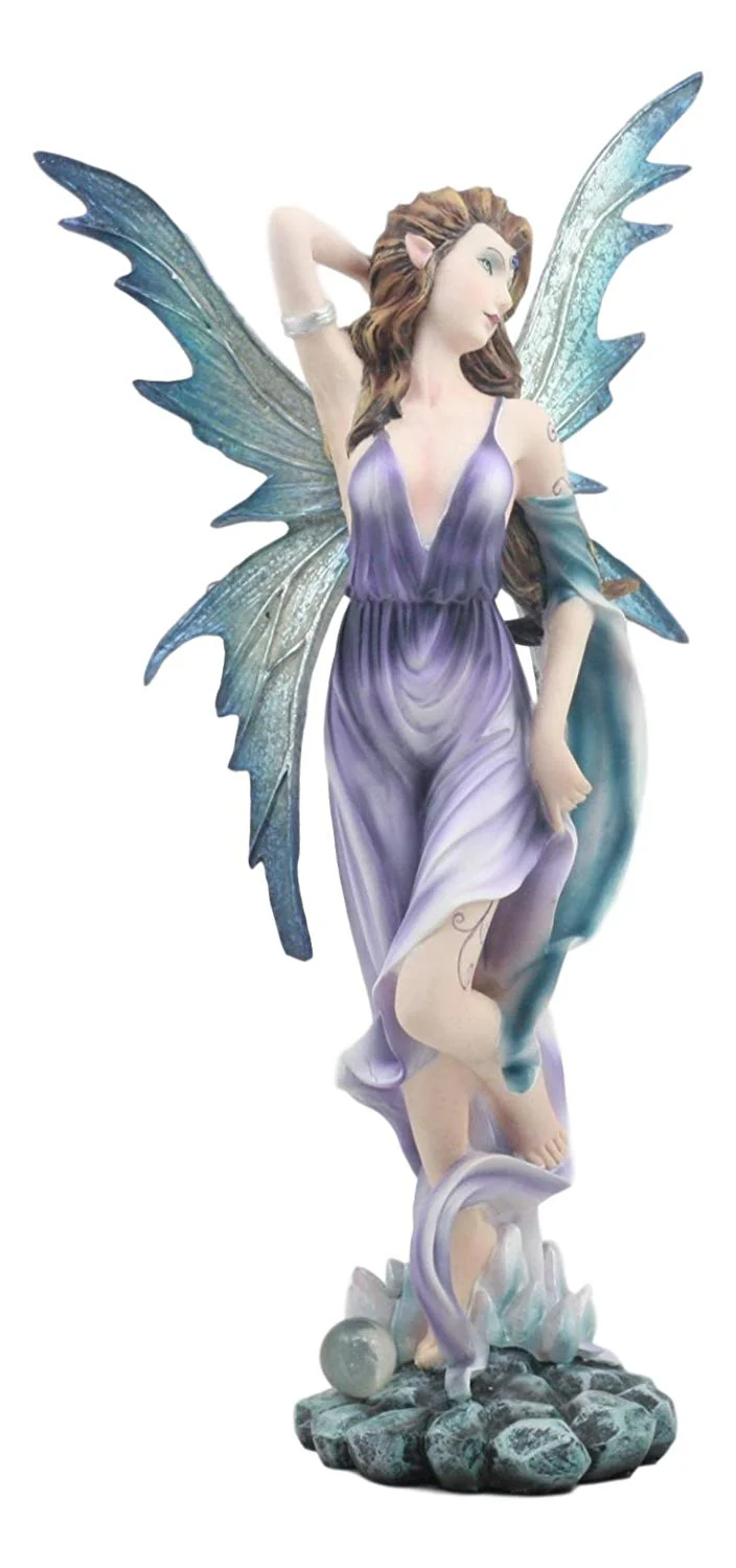 Ebros Large Celestial Tao Wind Elemental Fairy Statue 11"H Decorative Mythical Fantasy Fairy Fae Figurine Collectible - Image 6