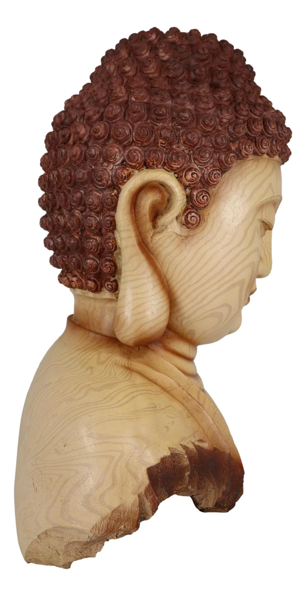 Ebros Large Feng Shui Shakyamuni Buddha Bust W/ Ushnisha and Rosy Cheeks Statue - Image 6
