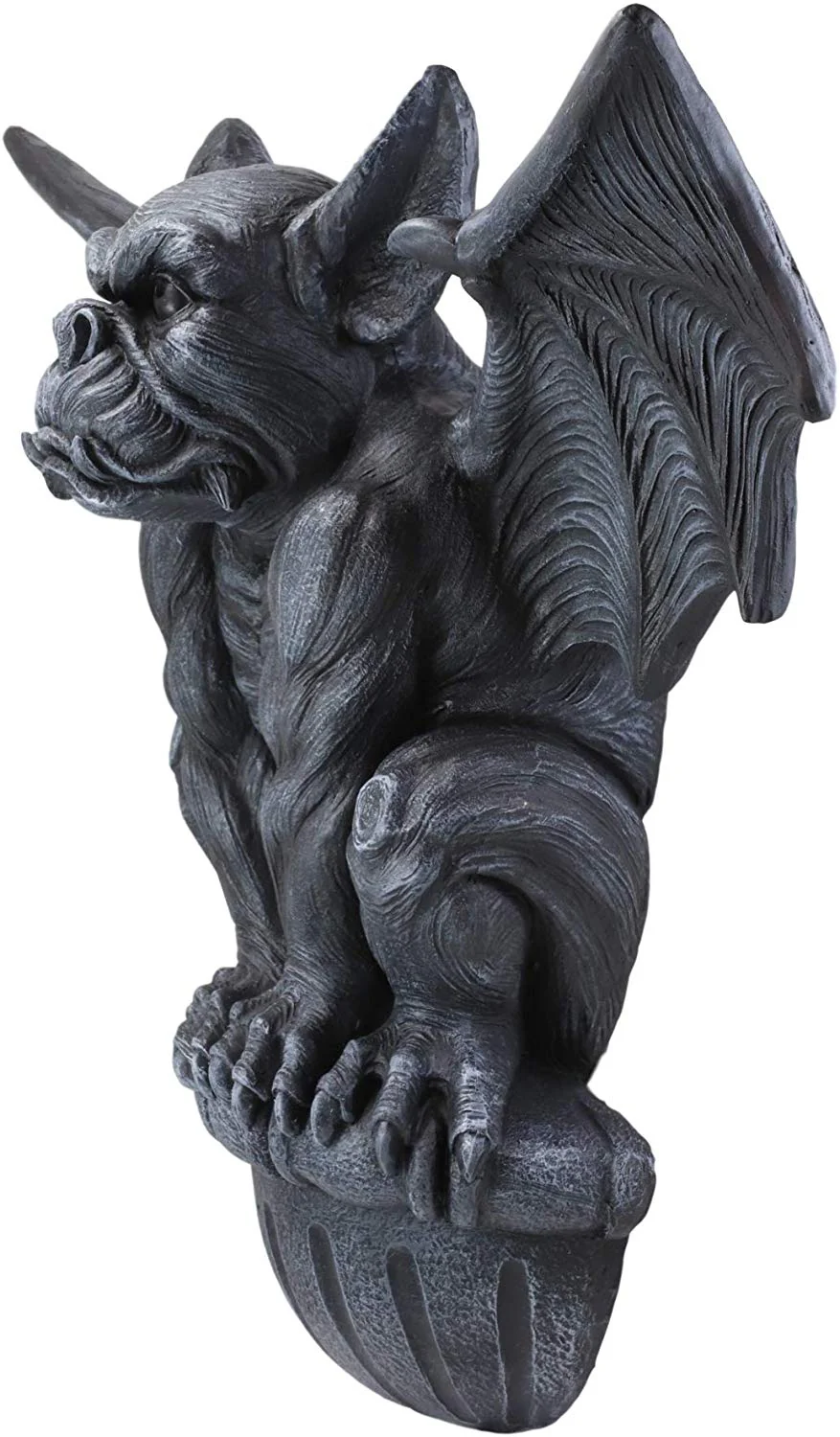 Ebros Large Gothic Winged Gargoyle On Ledge Wall Decor Hanging Sculpture 20"W - Image 3