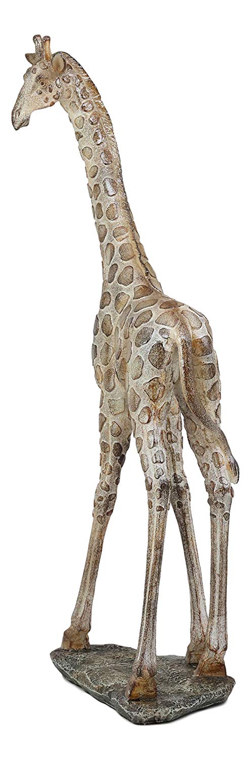 Ebros Large Mosaic Design Peering Giraffe Statue 18.5" Tall Safari Savannah Standing Reticulated Giraffes Long Neck Animal Figurine Madagascar Africa Wildlife Decor and Gifts - Image 2