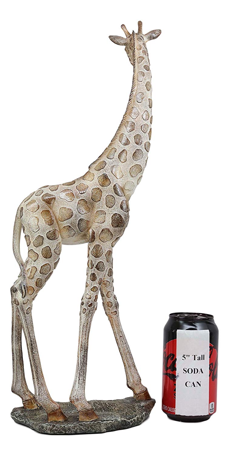 Ebros Large Mosaic Design Peering Giraffe Statue 18.5" Tall Safari Savannah Standing Reticulated Giraffes Long Neck Animal Figurine Madagascar Africa Wildlife Decor and Gifts - Image 4