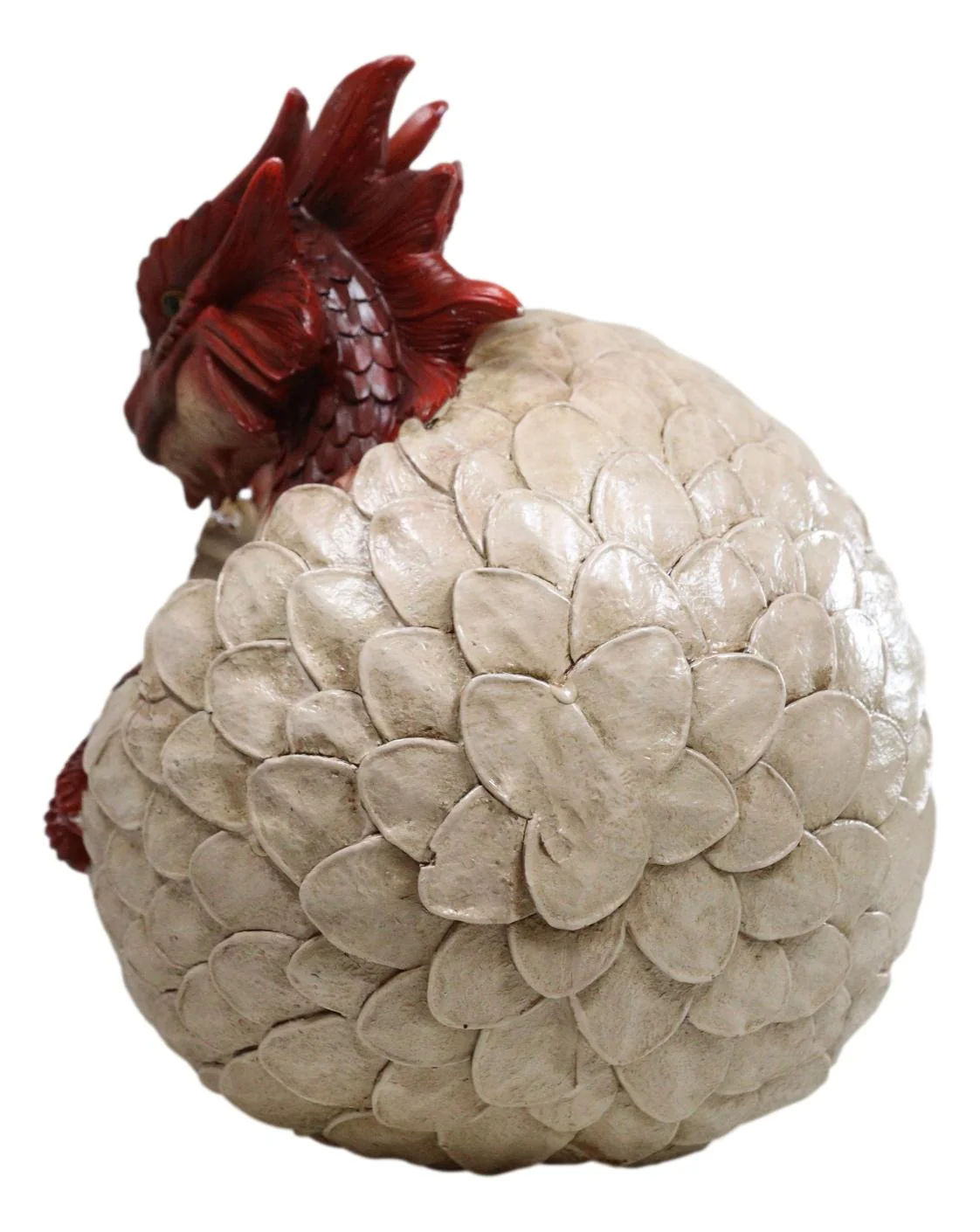Ebros Large Smaug Red Baby Dragon Hatchling in Egg Statue 9.5" Long Dungeons Dragons Legends Fantasy Home and Garden Accent Decor Sculpture Medieval Renaissance Figurine Centerpiece - Image 5