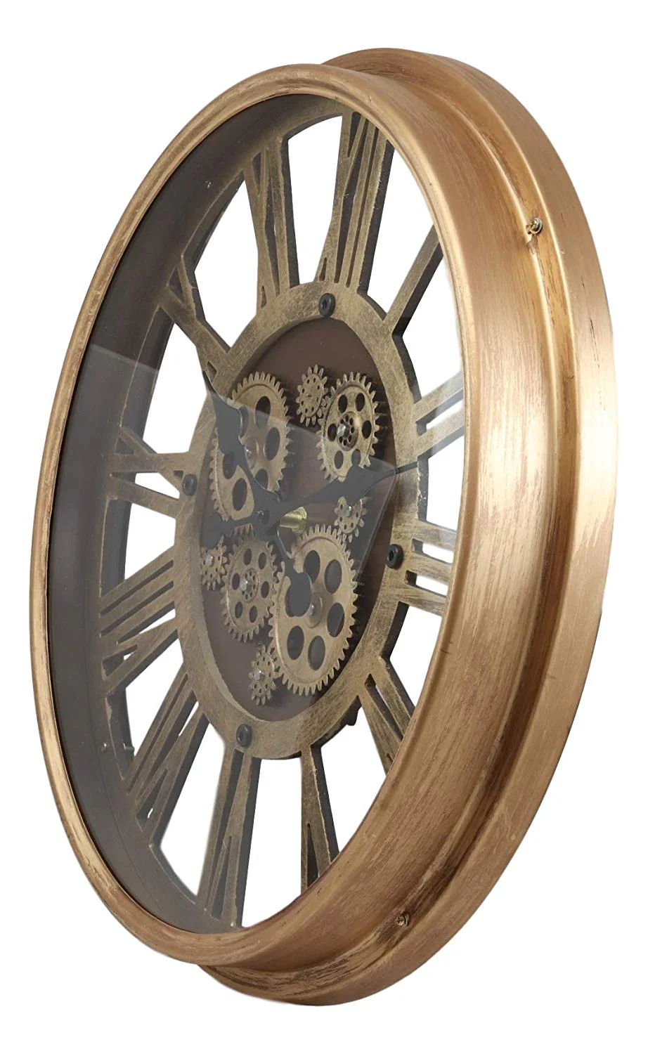 Ebros Large Steampunk Mechanical Moving Gears Wall Clock Oversized Roman Numeral - Image 2
