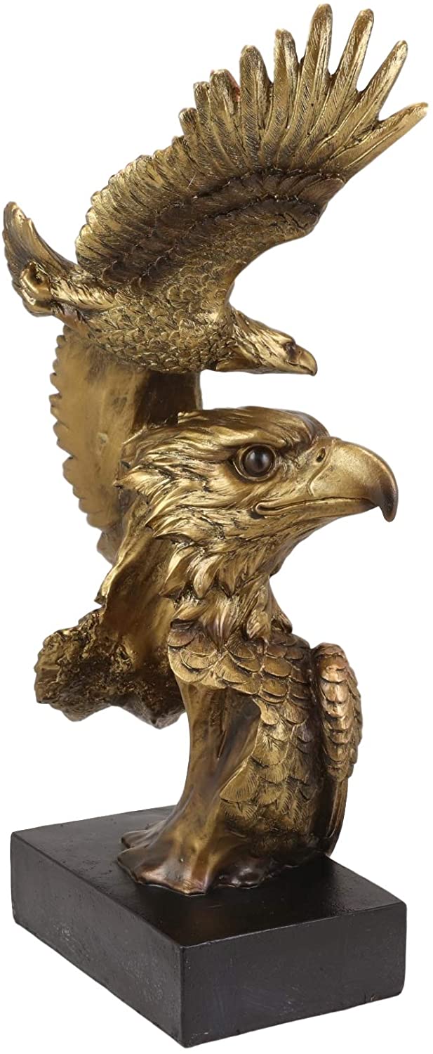 Ebros Large Wings Of Liberty American Bald Eagle Head Bust Soaring Eagle Statue - Image 4