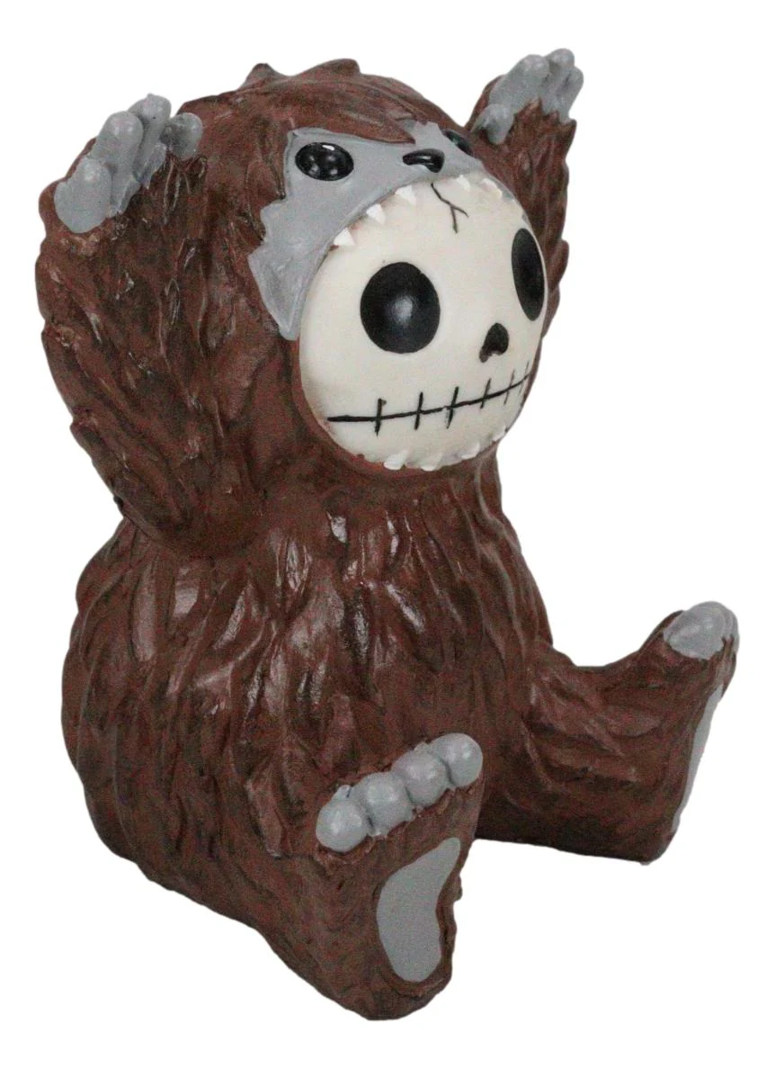 Ebros Larger Furry Bones Man or Ape Bigfoot Skeleton Monster Collectible Figurine 3.5" H Furrybones Mythical Legend Mountain Forest Dweller - Image 2