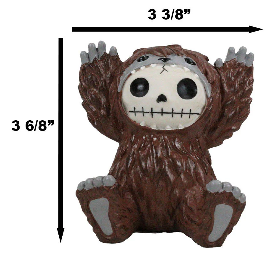 Ebros Larger Furry Bones Man or Ape Bigfoot Skeleton Monster Collectible Figurine 3.5" H Furrybones Mythical Legend Mountain Forest Dweller - Image 4