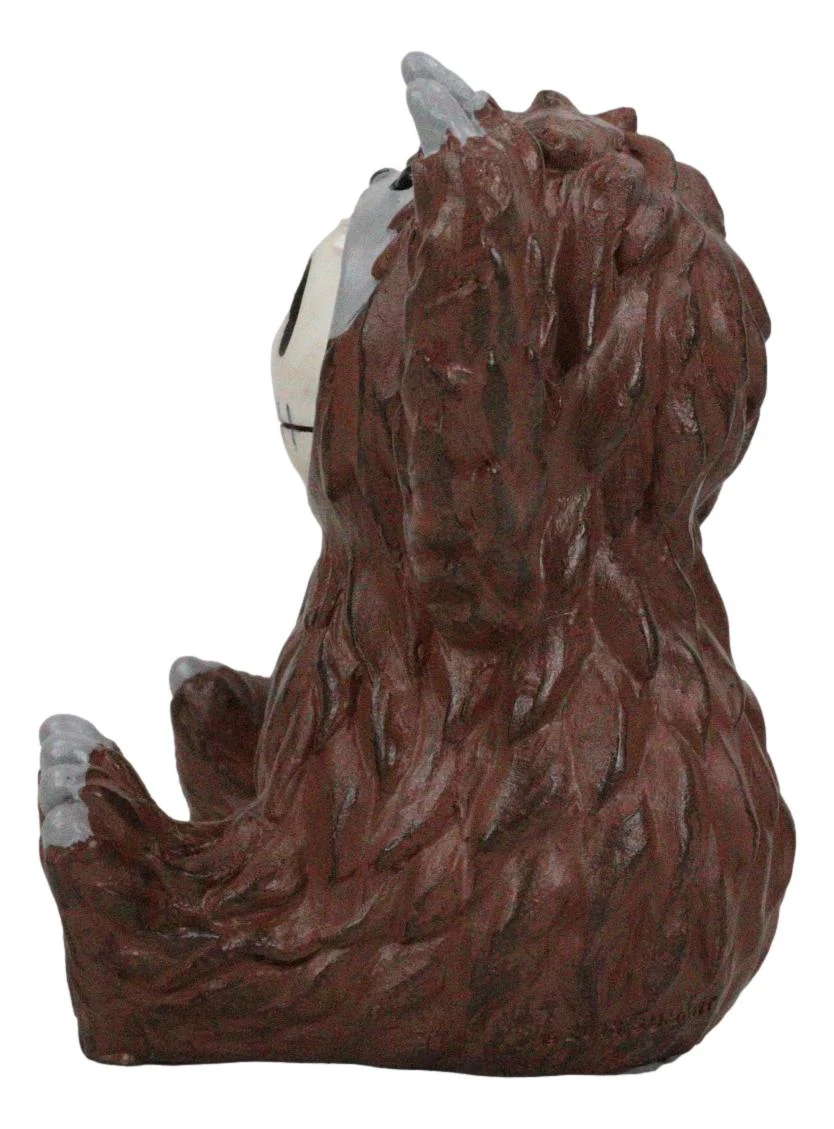 Ebros Larger Furry Bones Man or Ape Bigfoot Skeleton Monster Collectible Figurine 3.5" H Furrybones Mythical Legend Mountain Forest Dweller - Image 7
