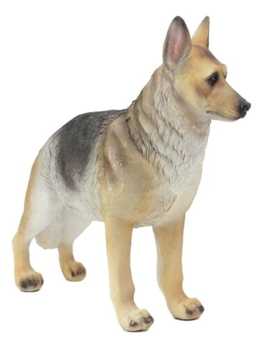 Ebros Lifelike Realistic German Shepherd Dog Statue with Glass Eyes 8.25" Long Animal Decorative Figurine - Image 5