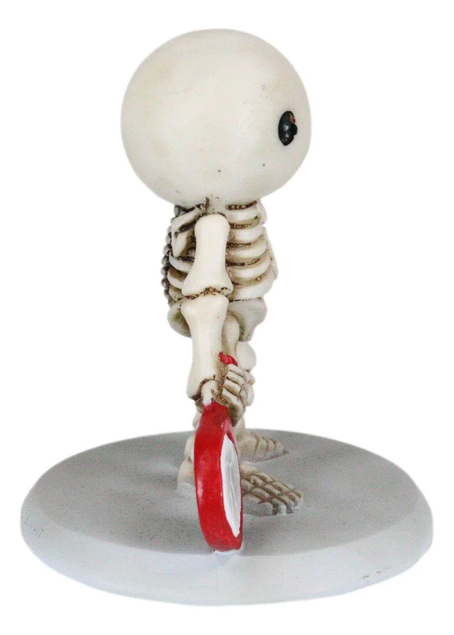 Ebros Lucky Breaks A Mirror Collectible Figurine 3.5" Tall Skeleton Boy Statue - Image 2