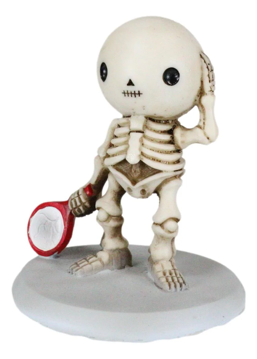 Ebros Lucky Breaks A Mirror Collectible Figurine 3.5" Tall Skeleton Boy Statue - Image 4