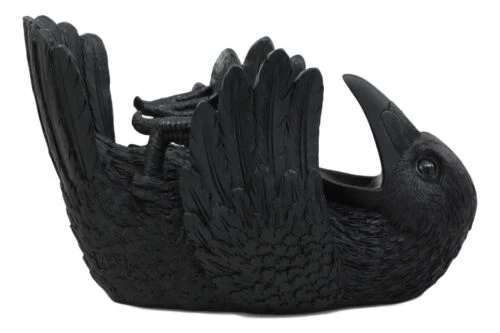 Ebros Macabre Potion Raven Crow Mystical Wine Bottle Holder Figurine - Image 4