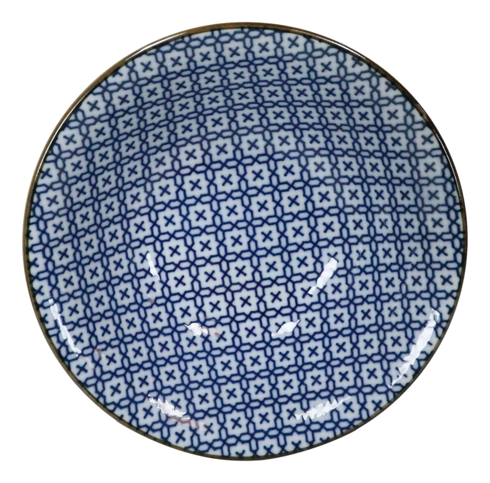 Ebros Made In Japan 4 Piece Geometry Ceramic Dining Rice Meal Soup Bowls 5.5"Diameter - Image 2