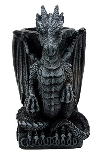 Ebros Medieval Fantasy Dragon Stationery Office Desktop Pen Pencil Holder 4.75"H - Image 7