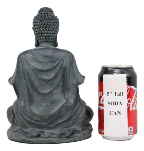 Ebros Meditating Buddha Shakyamuni On Lotus Seat Tea Light Votive Candle Holder Statue - Image 4