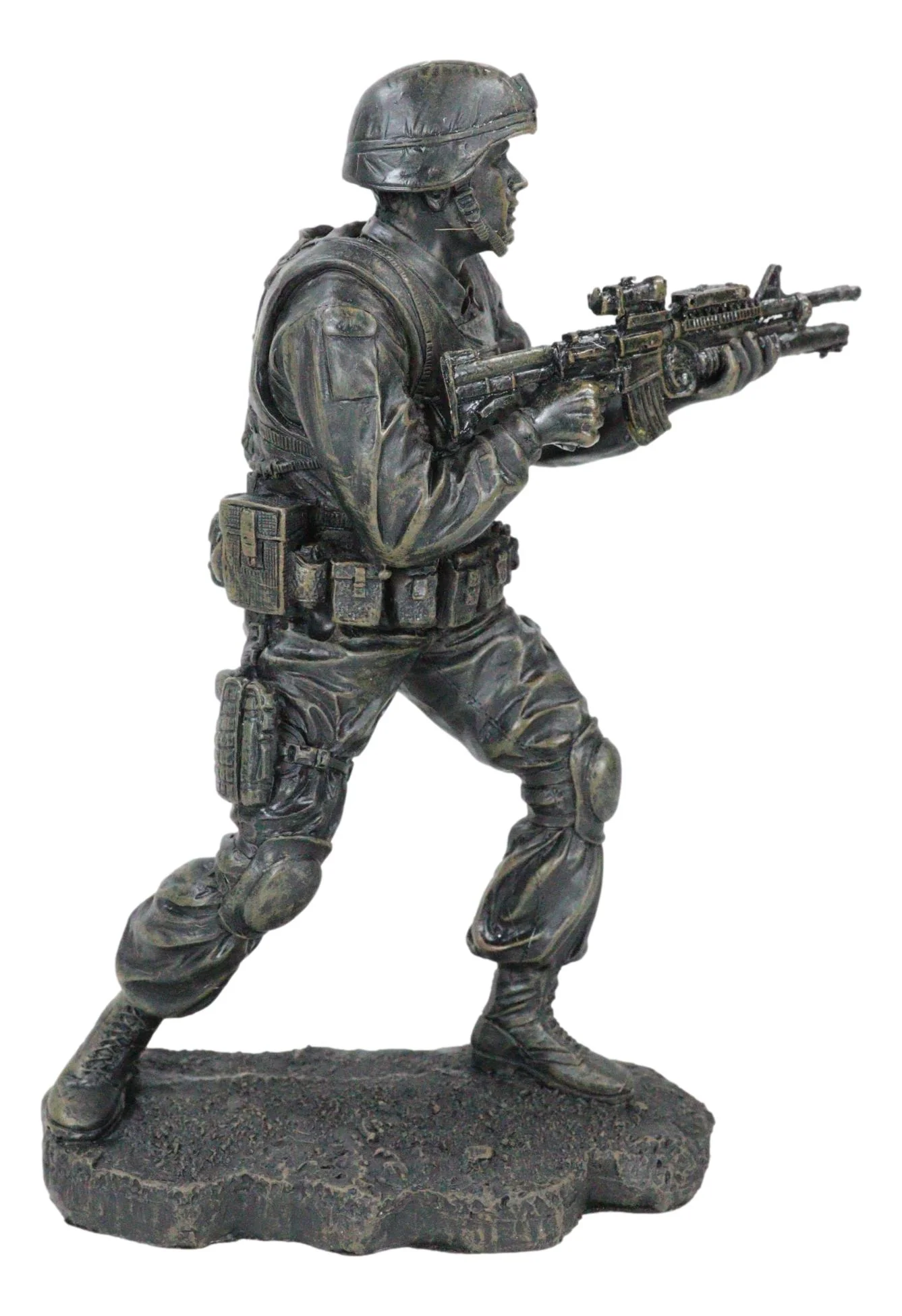Ebros Military Solider In Battle Figurine 7.25 Inch Tall - Image 3