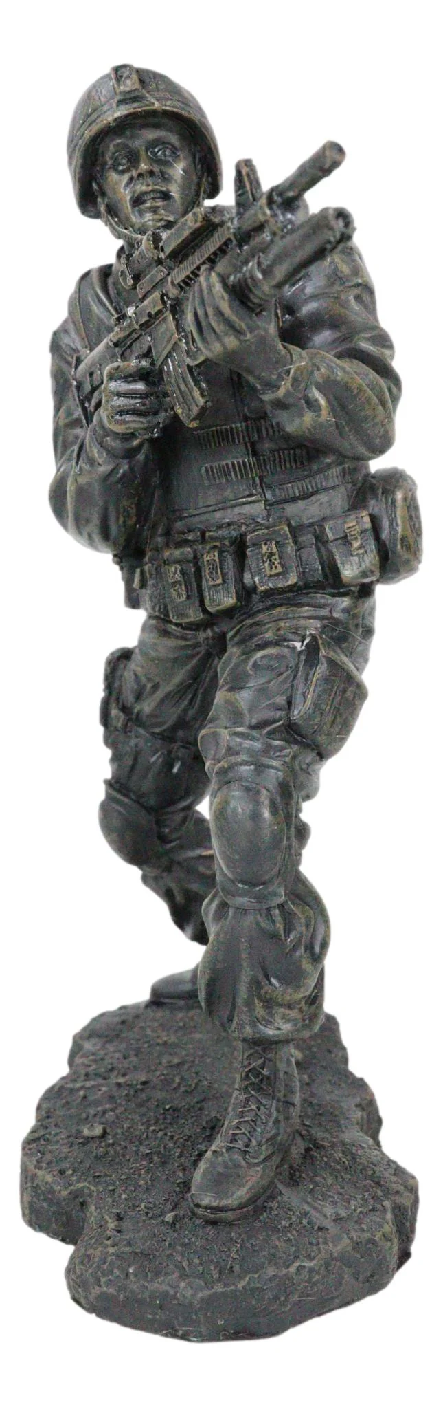 Ebros Military Solider In Battle Figurine 7.25 Inch Tall - Image 4