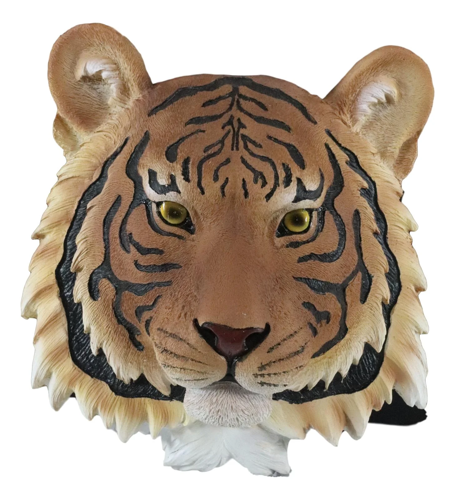 Ebros Mini Orange Bengal Tiger Head Wall Decor Plaque 7.5"H Wall Decor Plaque - Image 3