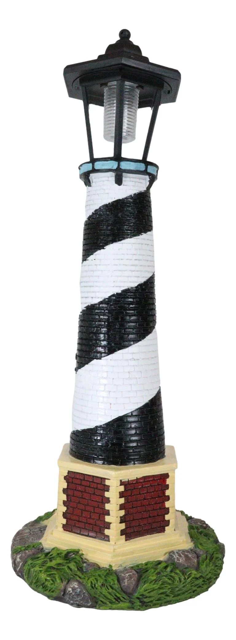 Ebros Nautical Cape Hatteras Lighthouse Statue 20.5" Tall with Solar Lantern LED - Image 8