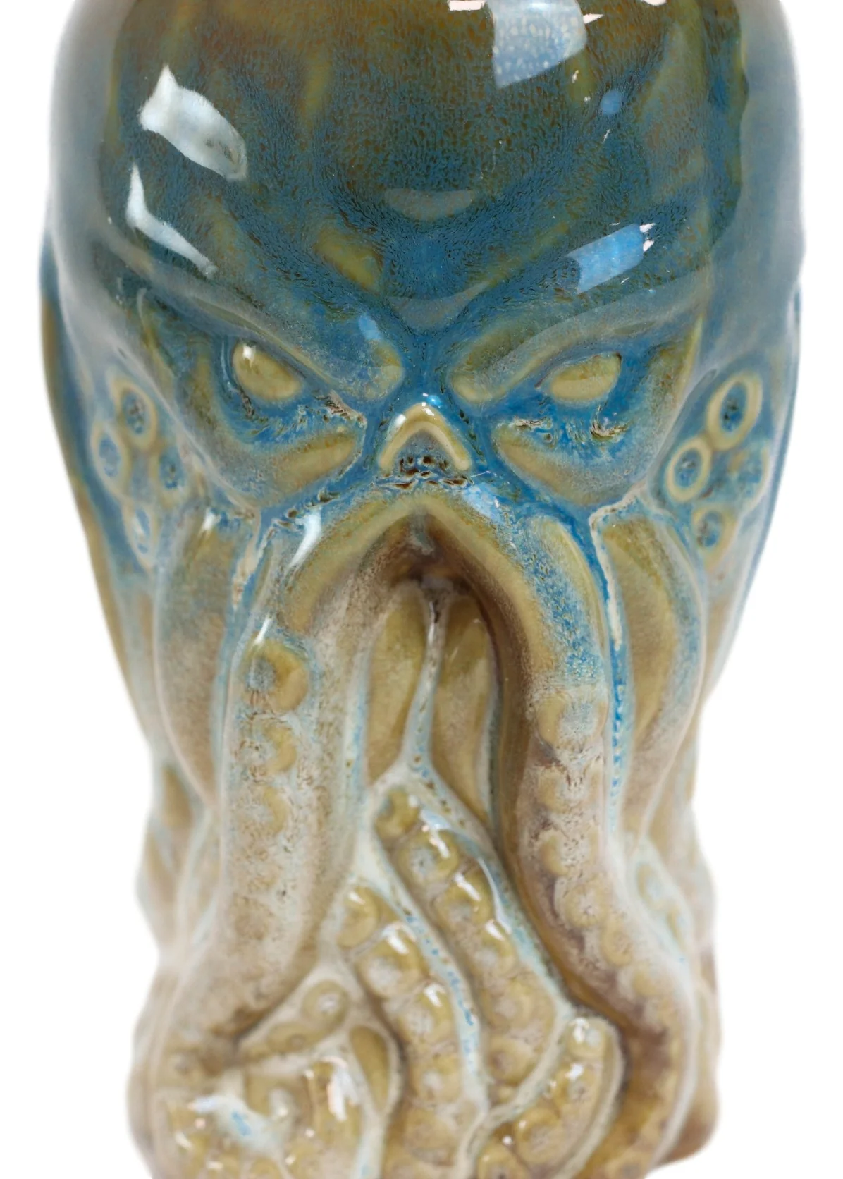 Blue Nautical Cthulhu Cosmic Monster Octopus Kraken Ceramic Tall Pint Mug Cup - Image 6