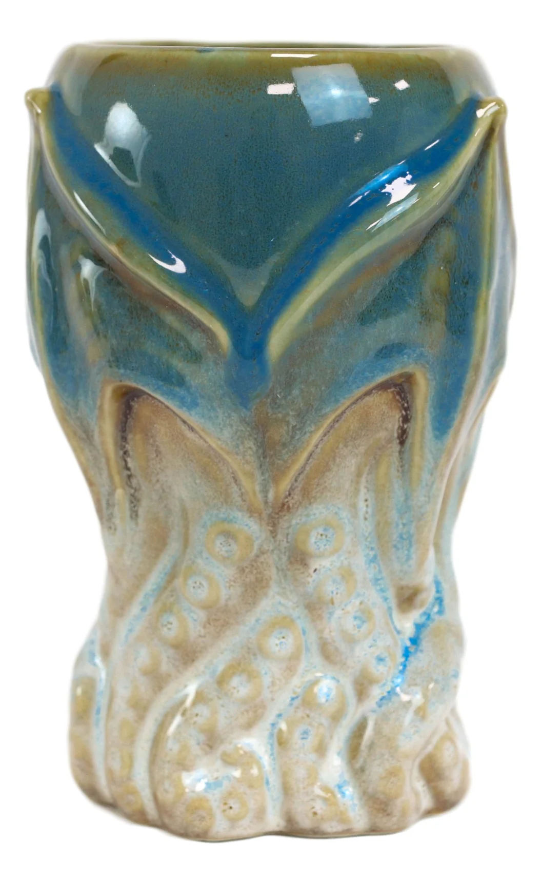 Blue Nautical Cthulhu Cosmic Monster Octopus Kraken Ceramic Tall Pint Mug Cup - Image 8