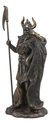 Ebros Norse Pagan God Loki Carrying Fenrir & Jörmungandr Serpent Statue 11.5"H - Image 5