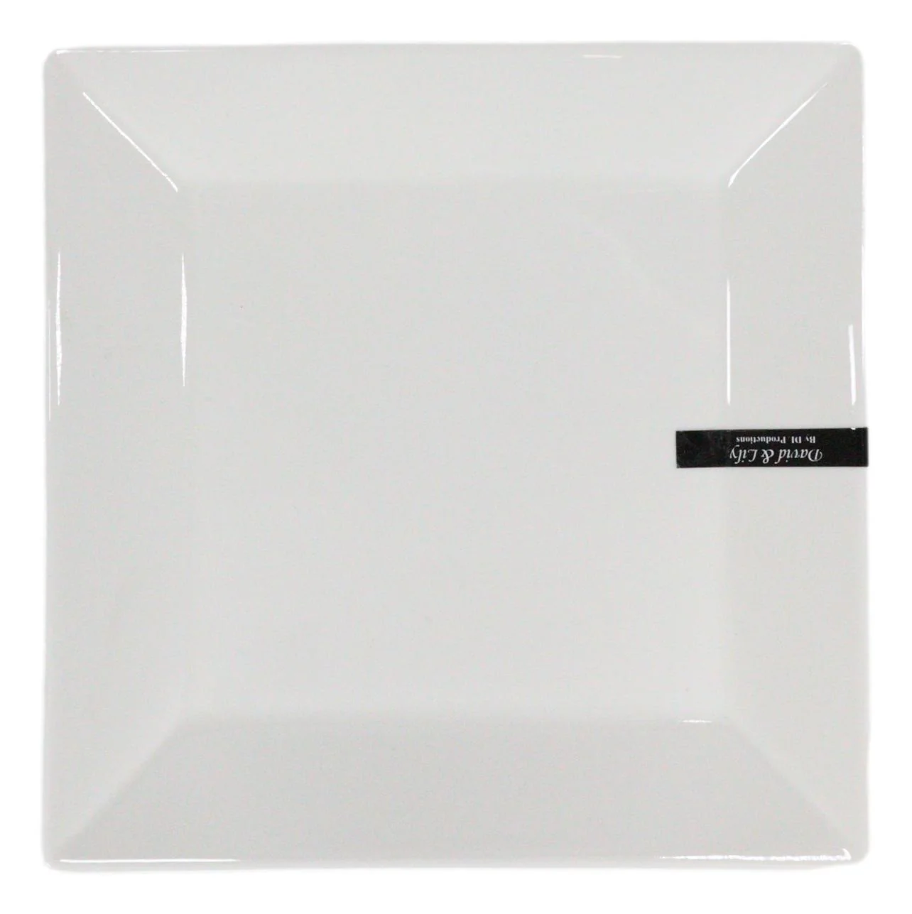 Ebros Pack Of 4 Kitchen And Dining Modern Contemporary Design Porcelain Square Appetizer Plates 8.25"Wide Restaurant Supply Grade Dishwasher And Microwave Safe Perfect For Salad Dessert Hors d'oeuvre - Image 9