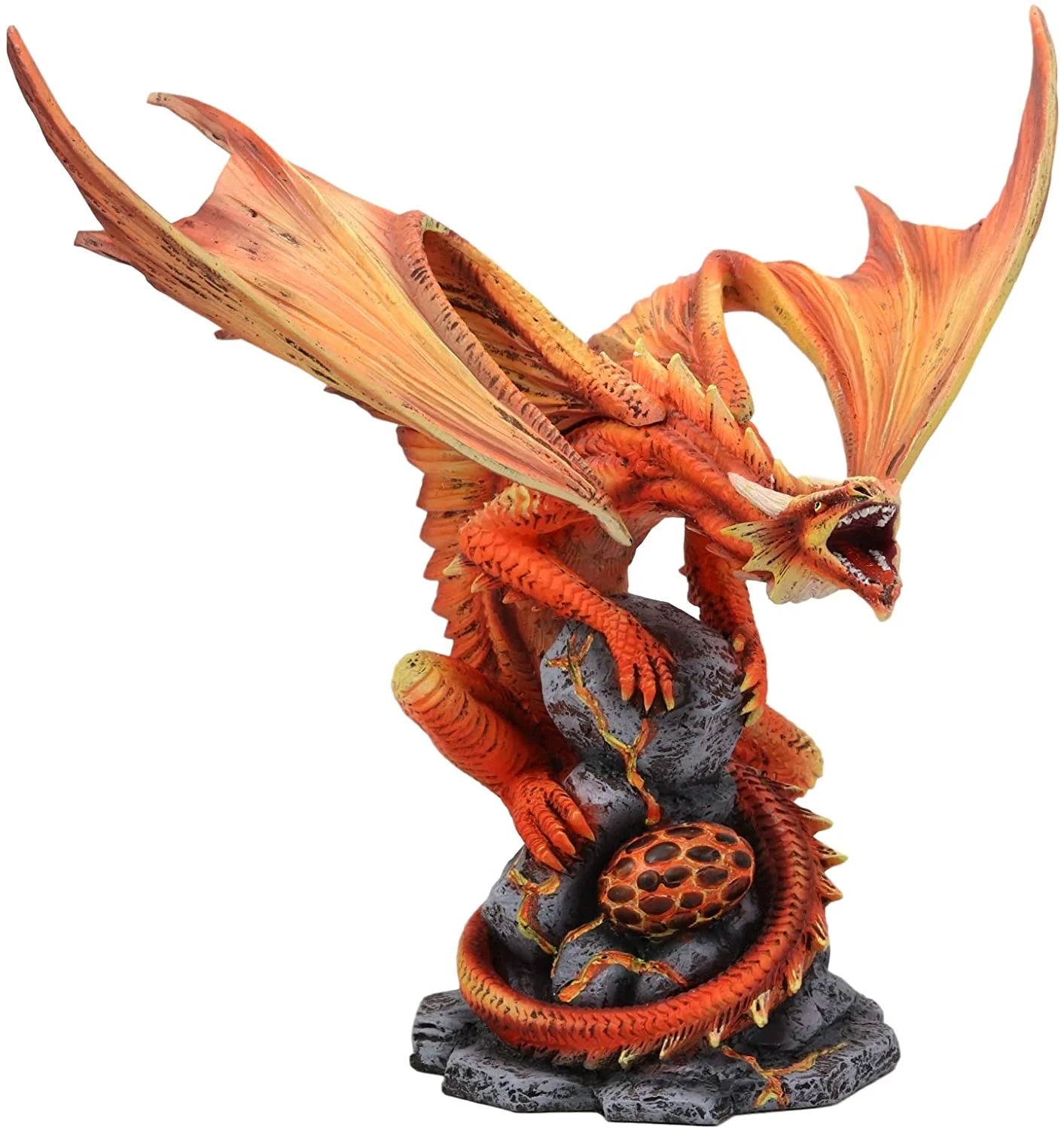 Ebros Phoenix Fire Element Dragon Baby Wyrmling and Mother Statue Anne Stokes - Image 4
