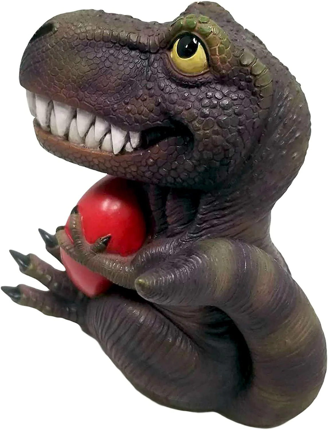 Ebros Prehistoric Passion T-Rex with Big Red Heart Tiny Hands Sign Figurine 6" H - Image 3
