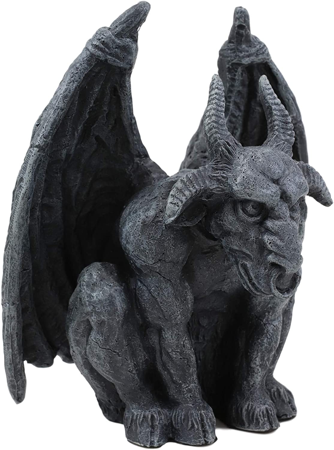 Ebros Ram Horned Sabbatic Goat Demon Gargoyle in Stoic Pose Statue 6" Tall - Image 3