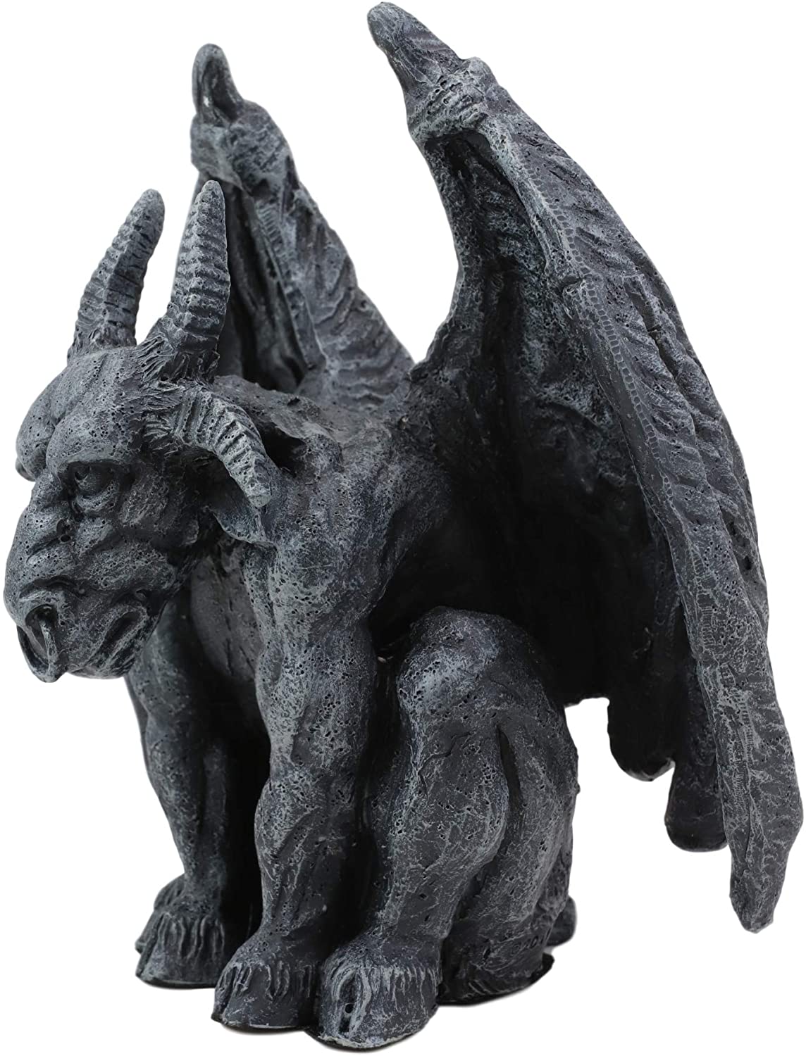 Ebros Ram Horned Sabbatic Goat Demon Gargoyle in Stoic Pose Statue 6" Tall - Image 4