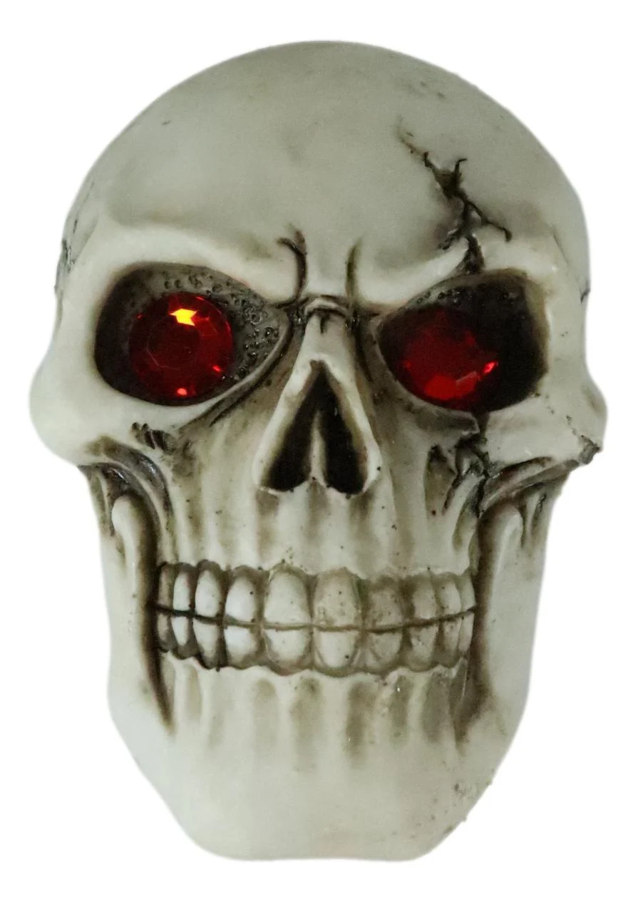 Ebros Reaper Skull Face Trinket Decorative Box Skeleton Graveyard 4.5"L Decor - Image 3