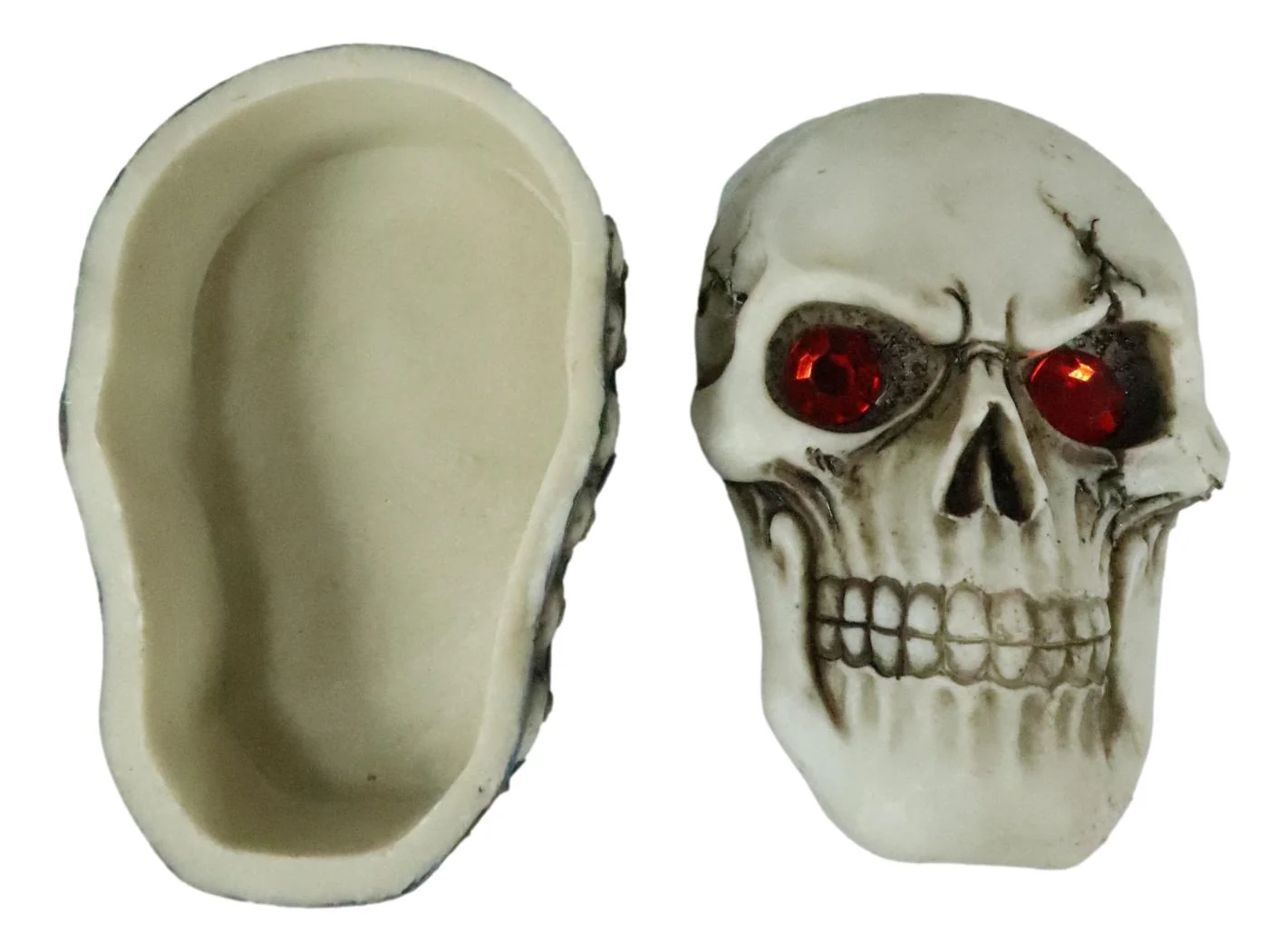 Ebros Reaper Skull Face Trinket Decorative Box Skeleton Graveyard 4.5"L Decor - Image 4