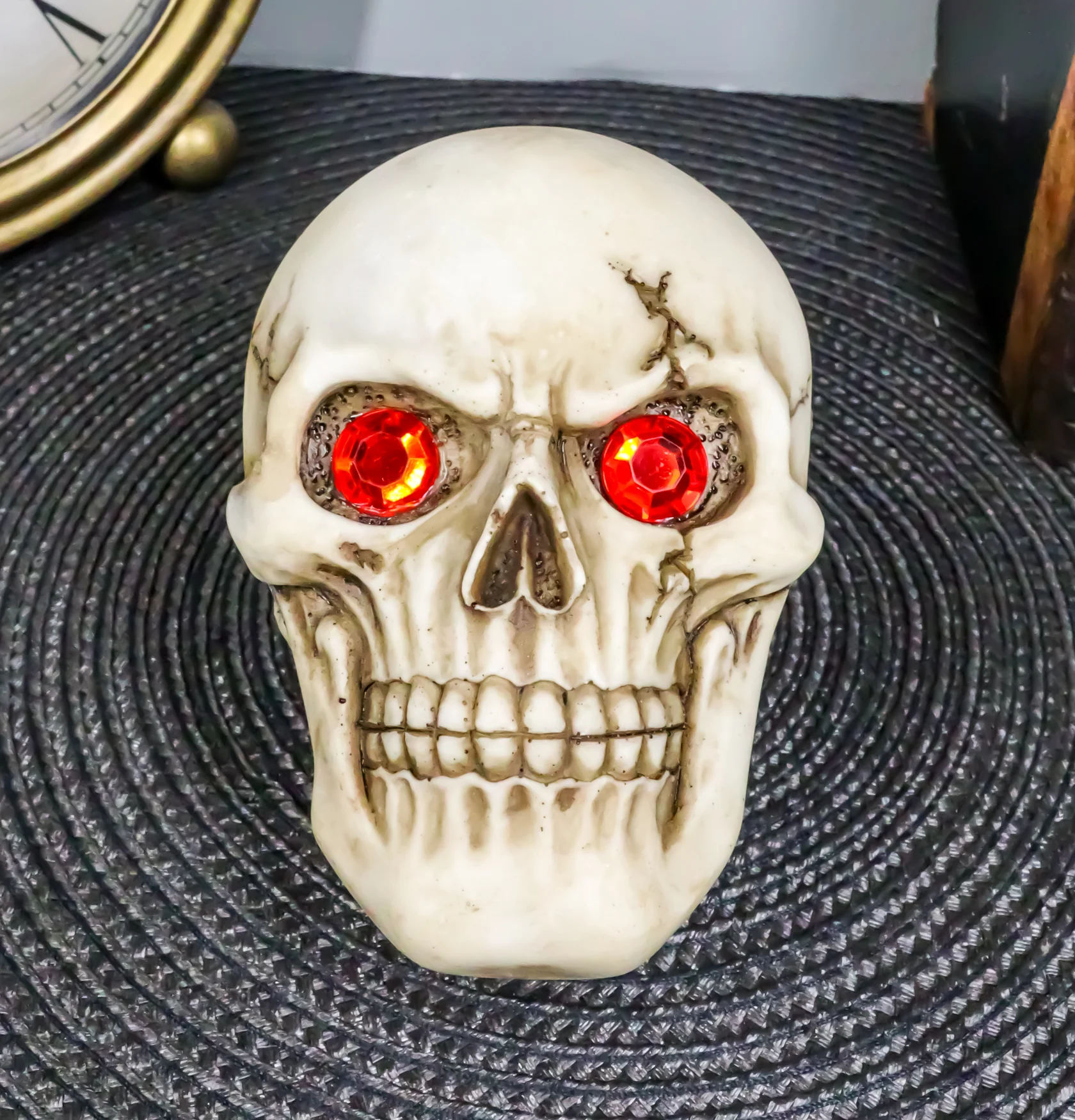 Ebros Reaper Skull Face Trinket Decorative Box Skeleton Graveyard 4.5"L Decor - Image 8