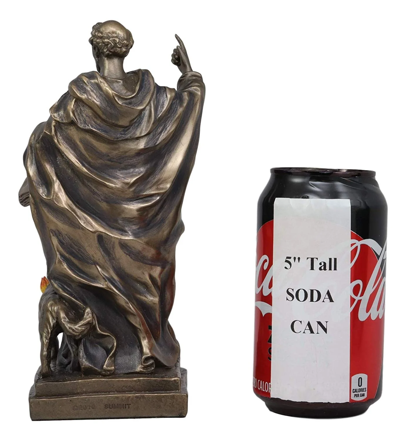 Catholic Priest Saint Dominic of Osma with Hound Dog Statue Patron Of Astronomy - Image 6