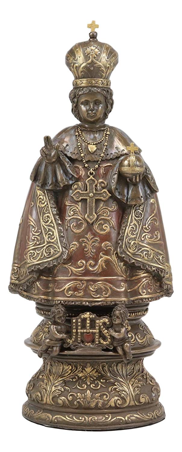 Ebros Roman Catholic Orthodox Christian Infant of Prague Statue Jesus Decor