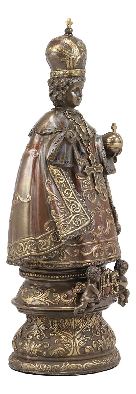 Ebros Roman Catholic Orthodox Christian Infant of Prague Statue Jesus Decor - Image 4
