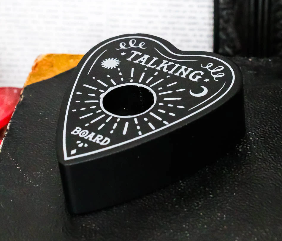 Ebros Set Of 8 Occult Ouija Spirit Board Planchette Heart Candle Stick Holder - Image 8