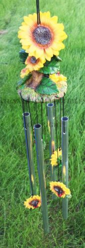 Ebros Spring Sunflowers Bloom Resonant Relaxing Wind Chime Patio Garden - Image 2