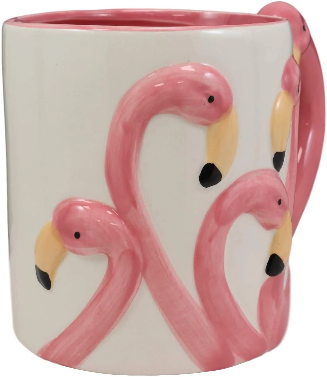 Ebros Tropical Pink Flamingos Ceramic Coffee Mug (16 oz Drinking Cup Mug, 2 PCS) - Image 5