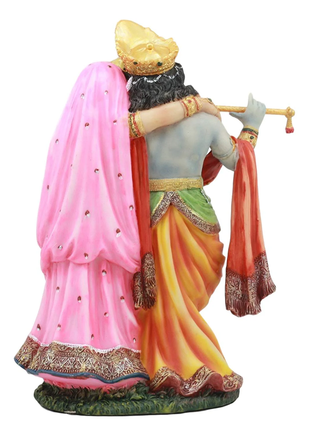 Vedic Radha And Krishna Statue Avatar Of Vishnu Shakti God's Divine Love 8"H - Image 6