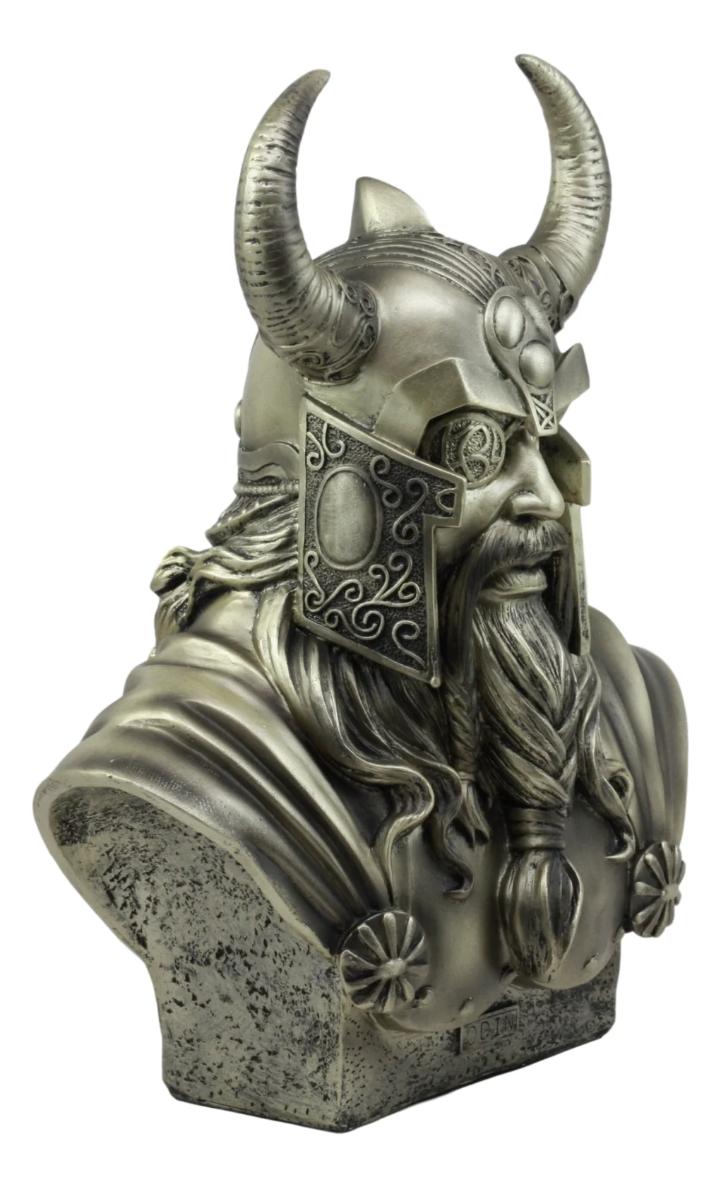 Ebros Warrior God Odin The Alfather Bust Statue 12"H Norse Viking God Odin Ruler Of Asgard Sculptural Figurine - Image 4